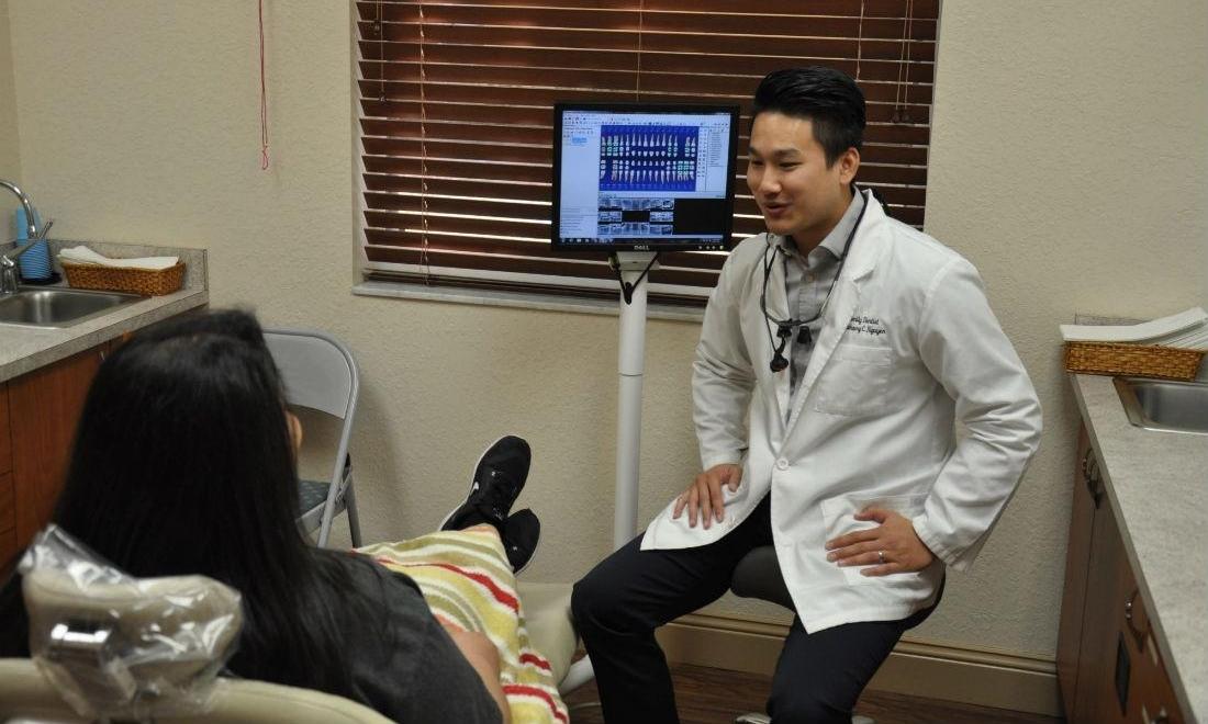 Dr. Anthony with one of our patients